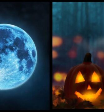 Halloween Moon Blue